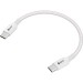 GCR Кабель 0.25m Type C-C POWER DELIVERY 18 W, бело-розовый, AL case белый, белый ПВХ, GCR-54532 Кабель Greenconnect 0.25 м (GCR-54532)
