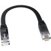 GCR Патч-корд 0.3m PROF плоский прямой кат.7 ethernet, медь, черный, RJ45, T568B, GCR-54145 Greenconnect GCR-54145 кат.7, 0.3 м