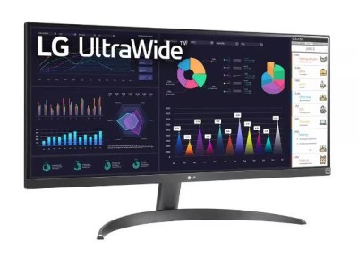 МОНИТОР 29" LG 29WQ500-B Grey (IPS, 2560x1080, 100Hz, 5 ms, 178°/178°, 250 cd/m, 1000:1, +HDMI 1.4, +DisplayPort 1.2)