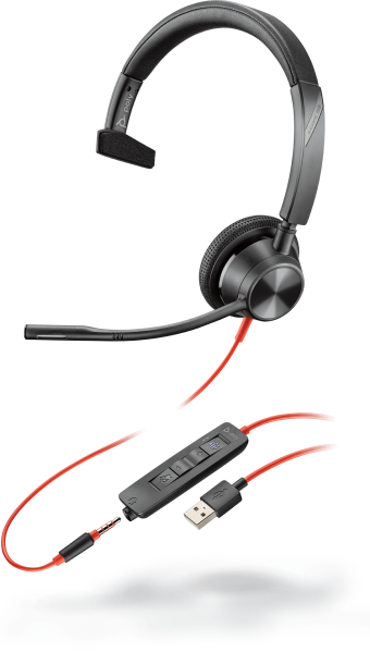Гарнитура проводная Plantronics Blackwire 3310, BW3310 USB-A (767F7AA)