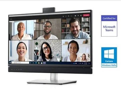 МОНИТОР 23.8" DELL C2422HE Black-Silver с поворотом экрана (IPS, 1920x1080, 5 ms, 178°/178°, 250 cd/m, 1000:1,+HDMI 1.4)