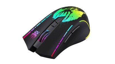 Defender Игровая мышь беспроводная Kronos GM-695 черный,4кнопки,1600dpi,400мАч