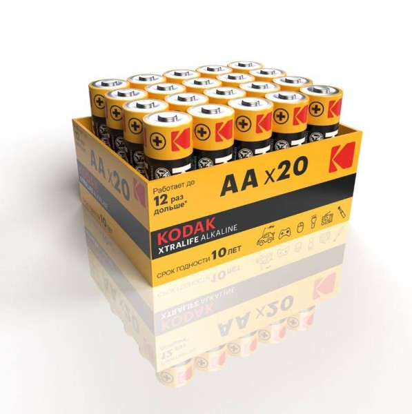 Kodak Батарейки AA LR06-20 bulk XTRALIFE Alkaline, Грузить кратно 20. 