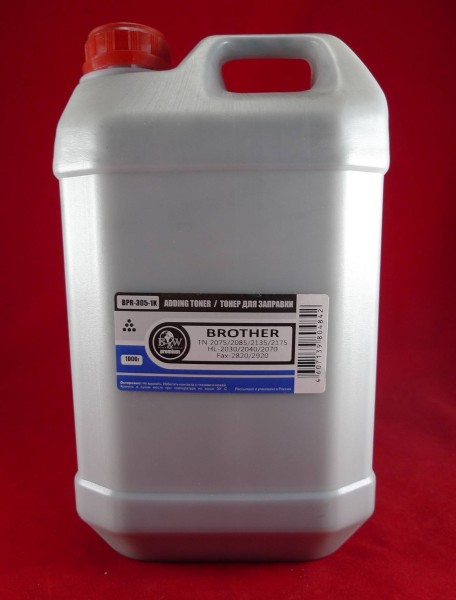 Тонер Brother TN 2075/2085/2135/2175 HL-2030/2040/2070, Fax-2820/2920 (кан. 1кг) B&W Premium Tomoegawa фас.Россия