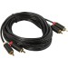 Кабель Vention аудио 2RCA M/2RCA M - 3м Чёрный Vention BCMBI
