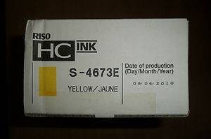 Краска RISO HC 5500 Yellow (1000мл) ( ПРОДАВАТЬ КРАТНО ДВУМ ШТУКАМ!!!)