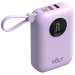 Портативный аккумулятор TOLT Lit LT-LM10T, 10000mAh, 22,5W, fast charging and PD, violet TOLT LT-LM10T