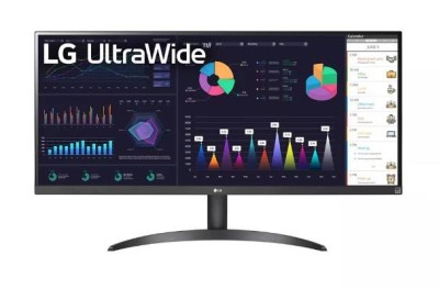 МОНИТОР 34" LG 34WQ500-B Grey (IPS, 2560x1080, 100Hz, 5 ms, 178°/178°, 400 cd/m, 1000:1, +HDMI 1.4, +DisplayPort 1.2)