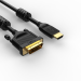 Кабель HDMI AM/DVI(24+1)M, 1.8м, CU, 1080P@60Hz, 2F, VCOM <CG484G-1.8M> VCOM HDMI (m) - DVI-D (m) 1.8м
