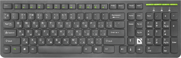 Defender Беспроводная клавиатура UltraMate SM-536 RU,черный,мультимедиа Defender SM-536