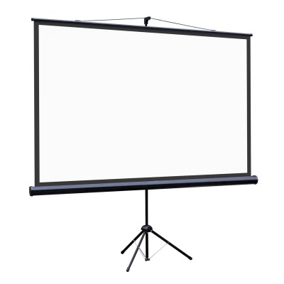[LEV-100115] Экран на штативе Lumien [Eco View] 130x227см (раб.область124х221 см) (100") Matte White 16:9, цвет корпуса черный