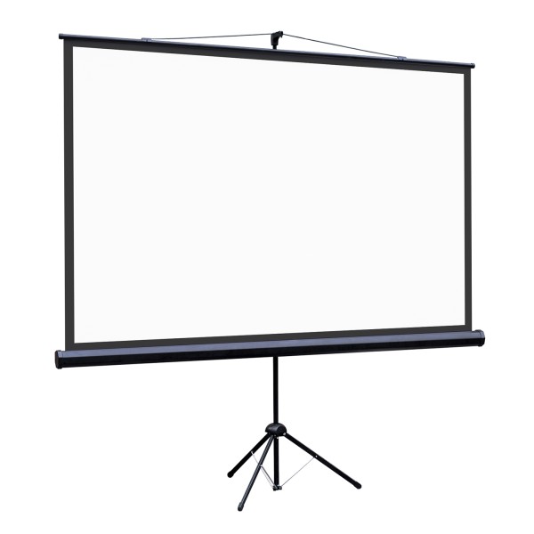 [LEV-100115] Экран на штативе Lumien [Eco View] 130x227см (раб.область124х221 см) (100") Matte White 16:9, цвет корпуса черный