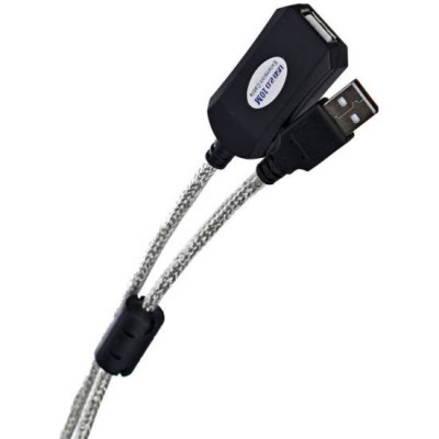 Кабель-адаптер USB2.0-repeater, удлинительный активный <Am-->Af> 5м Aopen/Qust <ACU823-5M>