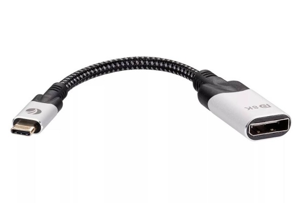Aдаптер USB 3.1 Type-Cm --> DP A(f) 8K@60Hz, 0.15m ,Alum ,VCOM <CU422MV-8K>