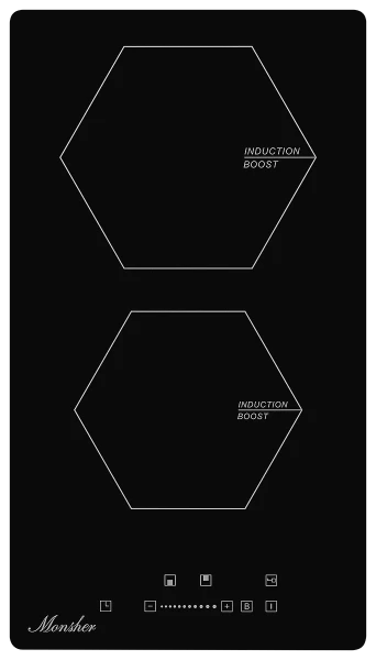 Встраиваемая индукционная  варочная панель домино Monsher MHI 3002