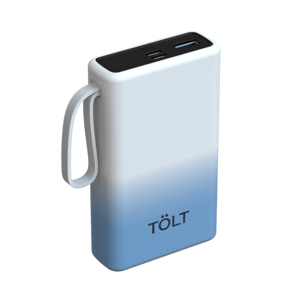 Портативный аккумулятор TOLT Lit LT-LN10Y, 10000mAh, 22,5W, fast charging and PD, gradient TOLT LT-LN10Y
