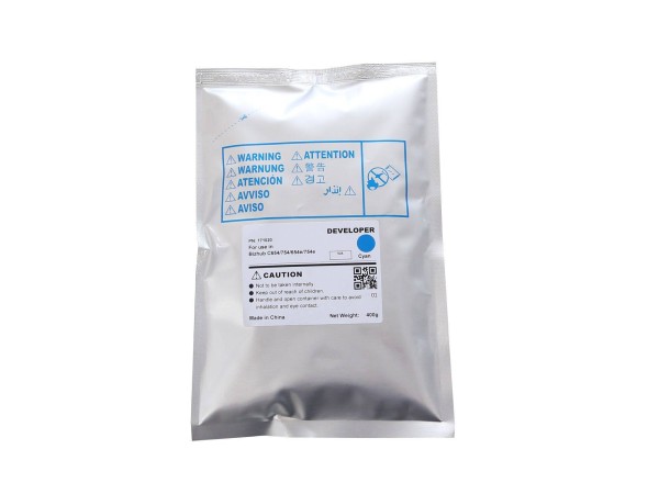 Девелопер для KONICA MINOLTA Bizhub C654/C754/C654e/C754e Cyan 400г. / 155000стр. CET