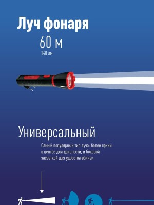 Фонарь ручной аккумуляторный Космос KOCAcc103LED