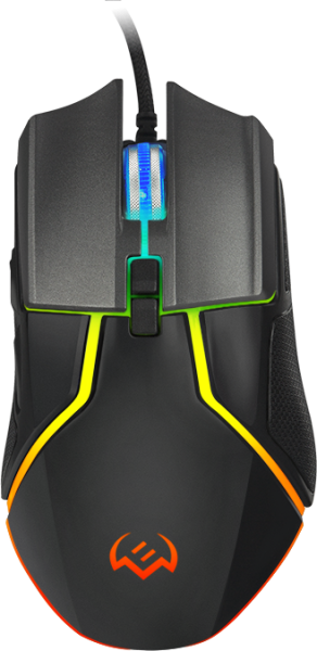 Игровая мышь SVEN RX-G960 (7+1кл. 500-6400 DPI, ПО, грузики, подсветка, сменные панели, игров. упак) Sven RX-G960