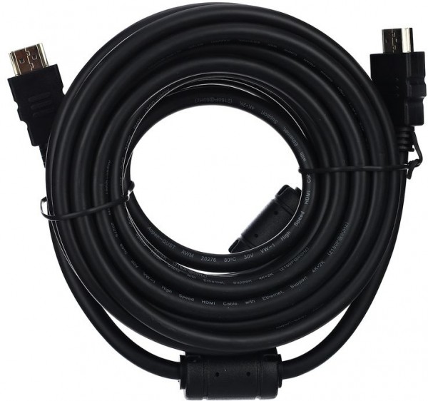 Кабель HDMI 19M/M ver 2.0, 7.5М, 2 фильтра  Aopen <ACG711D-7.5M> AOpen HDMI (m) - HDMI (m) 7.5м