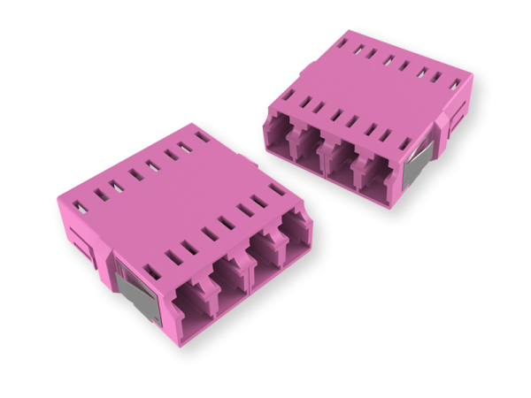 Адаптер LC Quad, Senior/Junior, SC-Duplex footprint, без фланца, пурпурный Patchwork 480054