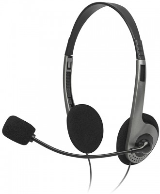 Мультимедийные стереонаушники с микрофоном SVEN AP-015MV, черный-серый Sven AP-015MV