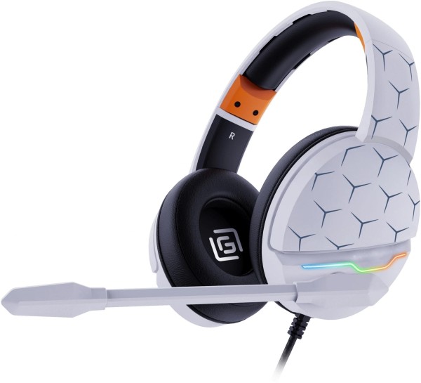 Наушники с микрофоном Oklick HS-L710G белый/черный 2м мониторные оголовье (1978693) Oklick 1978693