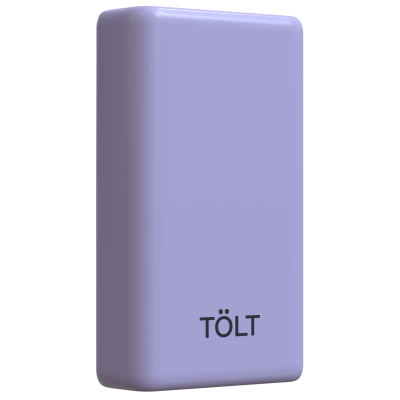 Портативный аккумулятор  TOLT Lit LT-LP10T, 10000mAh, 22,5W, fast charging and PD, violet TOLT LT-LP10T
