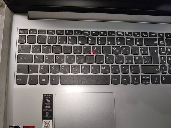 Ноутбук Lenovo IP1 15AMN7 15.6" FHD, AMD R5-7520U, 8Gb, 512Gb SSD, no OS, серый (82VG00MUUE)*