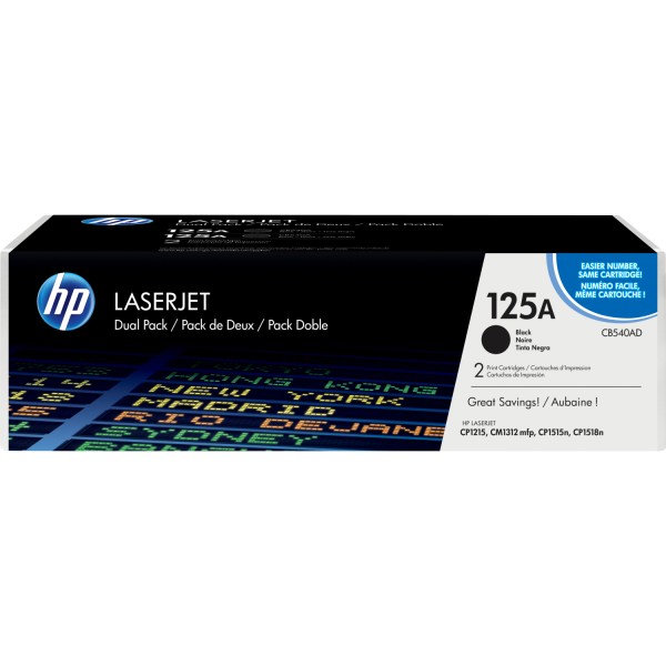 Тонер-картридж набор из 2 шт HP CB540AD
