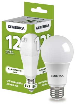 Лампа светодиодная IEK LL-A60-12-230-40-E27-G