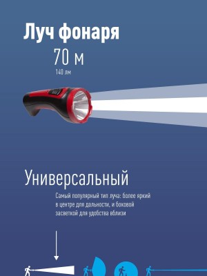 Фонарь ручной аккумуляторный Космос KOCAccu101WLED