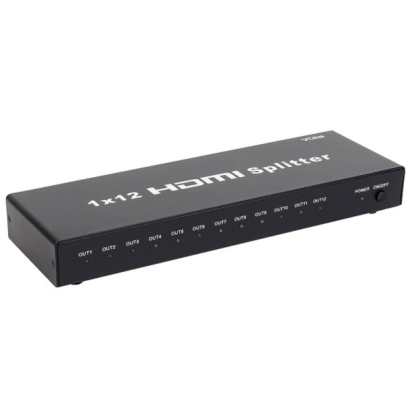 Разветвитель HDMI Spliitter 1=>12 3D Full-HD 1.4v, каскадируемый VCOM <DD4112> VCOM DD4112
