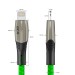 GCR Кабель 1.2m для iPhone, iPad, Air,, MFI series MERCEDES, GREEN NYLON, GCR-52784 Greenconnect USB 2.0 Type-AM - Lightning (m) 1.2м
