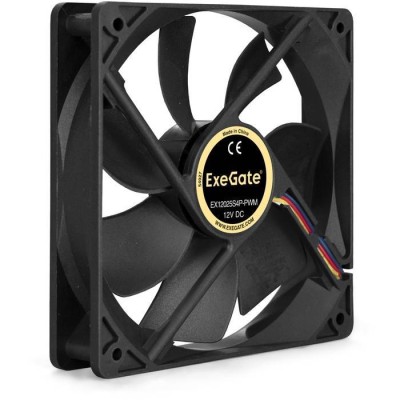 Вентилятор ExeGate EX12025S4P-PWM, 120x120x25 мм, Sleeve bearing (подшипник скольжения), 4pin, PWM, 25dBA