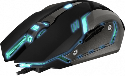 Игровая мышь SVEN RX-G740 USB (5+1кл. бесш. кл. 800-2400DPI, SoftTouch, подсветка) Sven RX-G740