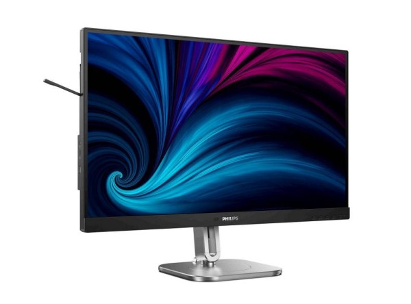 МОНИТОР 27" PHILIPS 27B2N4500/00 Silver-Black с поворотом экрана (IPS, 2560x1440, 120Hz, 4 ms, 178°/178°, 350 cd/m, 1500