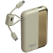 Портативный аккумулятор TOLT Lit KC16, 10000mAh, 22,5W, fast charging and PD, beige, CCC TOLT KC16