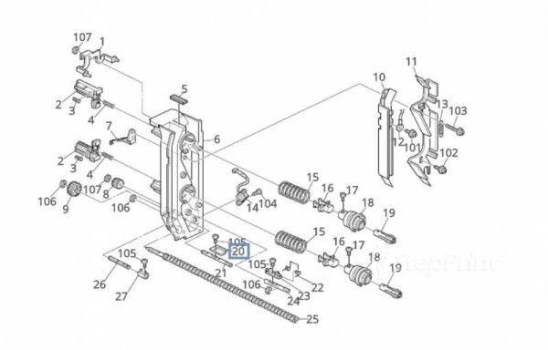Мешалка бункера тонера RICOH Aficio MP 9000/1100 (A2943331/A294-3331)