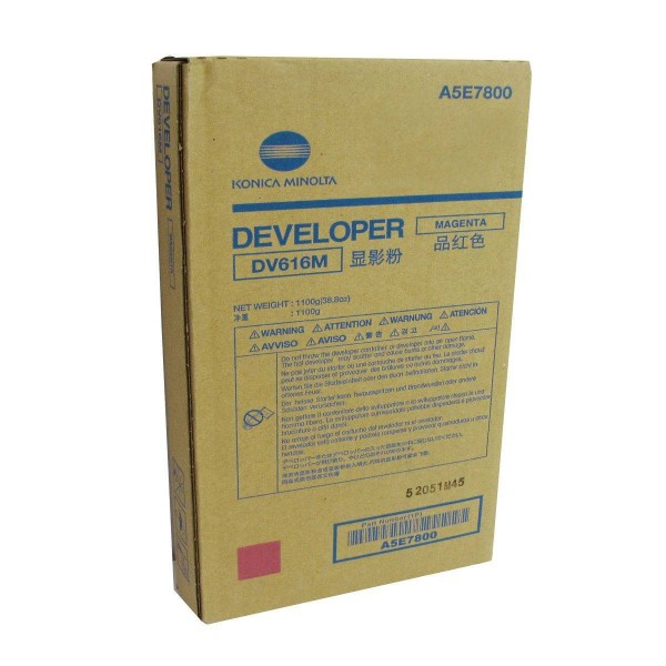 Девелопер Konica-Minolta bizhub PRESS C1085/C1100 красный DV-616M A5E7800