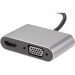 Адаптер USB Type-Cm-->VGA, HDMI 4k*30Hz, USB3.0, PD, Audio, iOpen (Aopen/Qust)<ACU4511> VCOM ACU4511