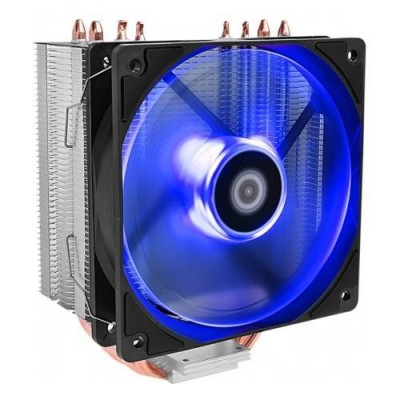 Кулер CPU ID-Cooling SE-224M-Blue (универсальный, 150W, 16-31.5 dB, 900-2000 rpm, 120мм, 4pin, медь+алюминий, синяя подс