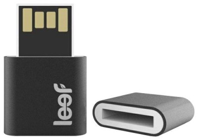 Флеш накопитель 64GB Leef Fuse, USB 2.0, магнитный черно/белый