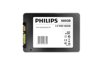 Твердотельный диск 500GB PHILIPS FM50SS022P/97  2.5", SATA III, TLC [R/W - 520/450 MB/s]