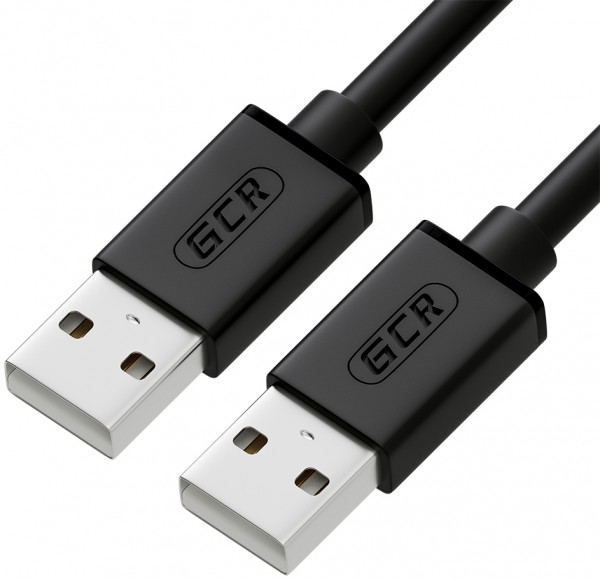 Greenconnect Кабель 2.0m USB 2.0, AM/AM, черный, 28/28 AWG, экран, армированный, морозостойкий, GCR-UM2M-BB2S-2.0m Greenconnect USB 2.0 Type-AM - USB 2.0 Type-AM 2м