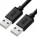 Greenconnect Кабель 2.0m USB 2.0, AM/AM, черный, 28/28 AWG, экран, армированный, морозостойкий, GCR-UM2M-BB2S-2.0m Greenconnect USB 2.0 Type-AM - USB 2.0 Type-AM 2м