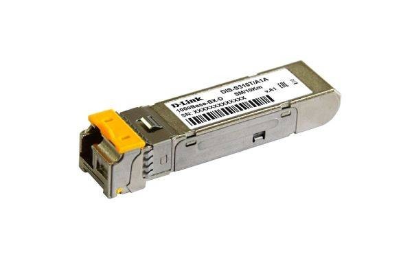 D-Link DIS-S310R/10KM/A1A Промышленный WDM SFP-трансивер с 1 портом 1000Base-BX-U (Tx:1310 нм, Rx:1550 нм)