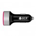 GCR Автомобильное зарядное устройство на 2 USB порта 4.8A, черная, LED индикация, GCR-53047 Greenconnect 2 USB порта 4.8A, GCR-53047
