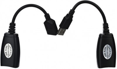 Адаптер-удлинитель USB-AMAF/RJ45, по витой паре до 45m , VCOM <CU824> VCOM CU824