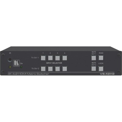 Матричный коммутатор 4х2 HDMI 4K/60 (4:4:4) с HDCP 1.4/2.2, HDR и EDID Kramer VS-42H2